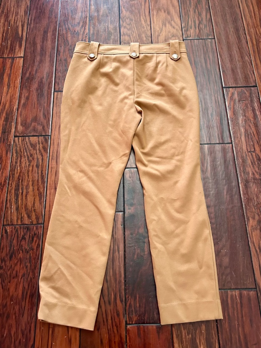 Maritime detail White House Black Market Jolie Button Luxe Straight Pant Sz 12L - Picture 6 of 9
